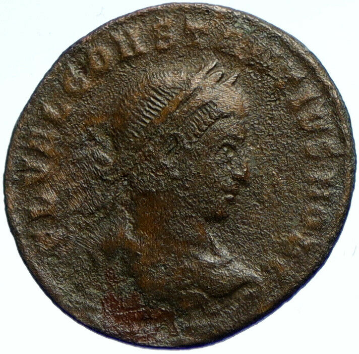 CONSTANTIUS II Authentic Ancient 326AD Old Roman Coin LEGION CAMP GATE i103717