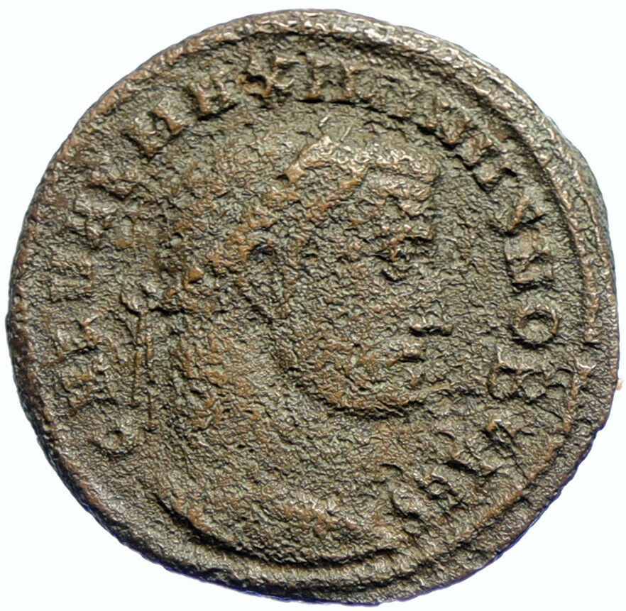 MAXIMINUS II DAIA Authentic Ancient 308AD Antique OLD Roman Coin GENIUS i103712