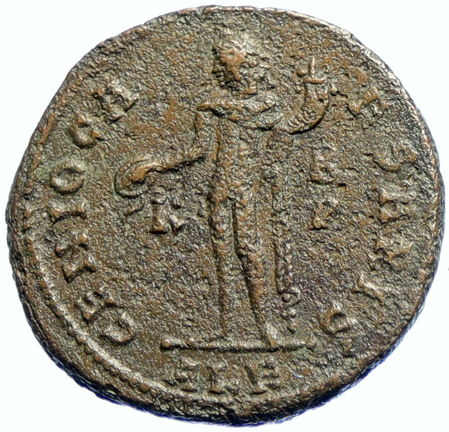 MAXIMINUS II DAIA Authentic Ancient 308AD Antique OLD Roman Coin GENIUS i103712