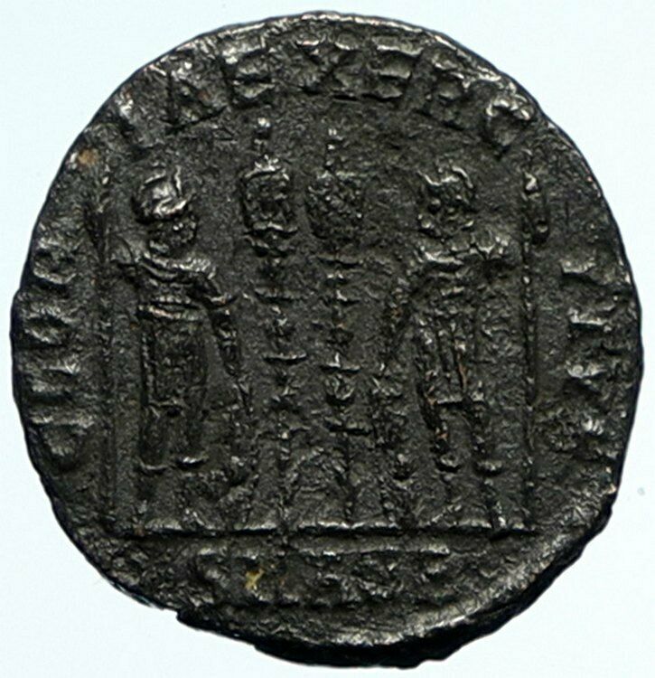 CONSTANTINE I the Great Authentic Ancient Roman Coin WAR LEGION SOLDIERS i104480