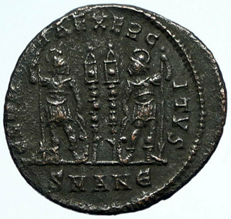 CONSTANTINE II son of the Great Ancient Roman Coin LEGION WAR SOLDIERS i104482