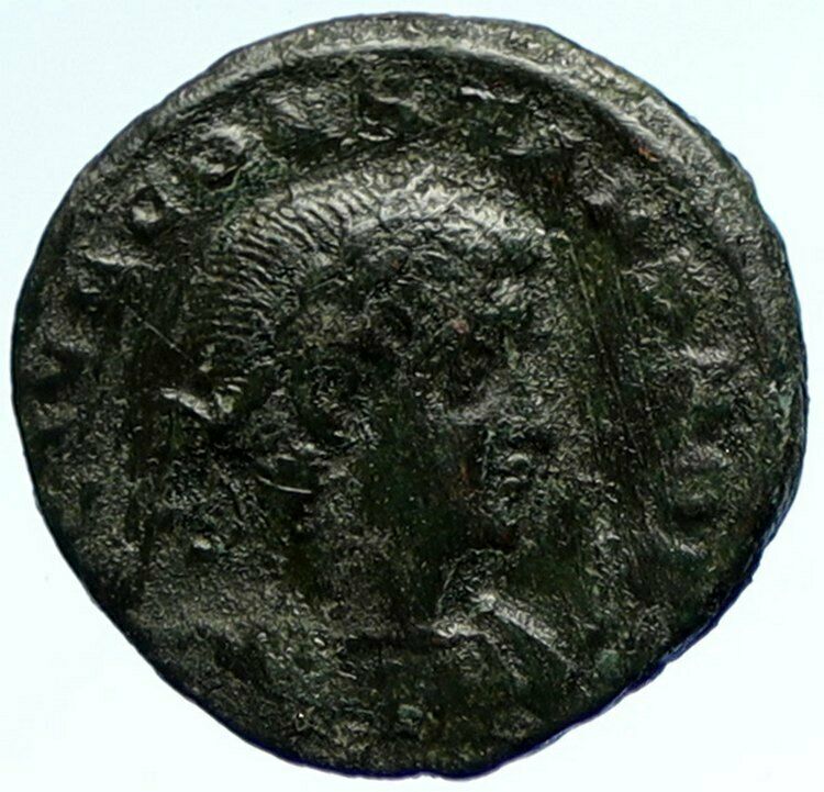 CONSTANS Authentic Ancient ANTIOCH 337AD Roman Coin WAR LEGION SOLDIERS i103727