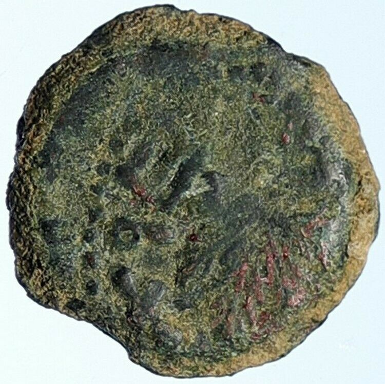 Authentic Ancient JEWISH WAR v ROMANS Yr 2 Historical Old JERUSALEM Coin i107085