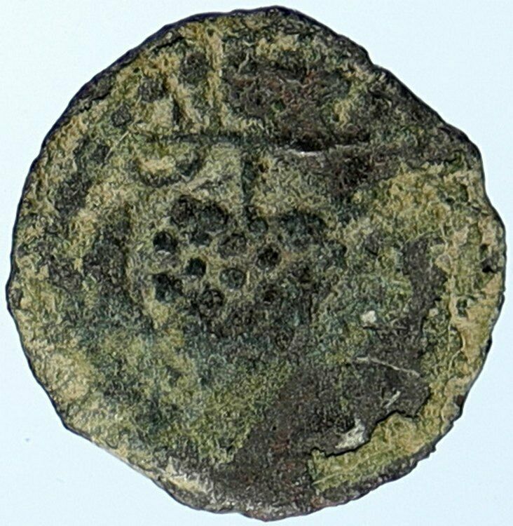 HEROD ARCHELAUS Biblical JERUSALEM Jewish OLD Ancient Greek Coin GRAPES i107044