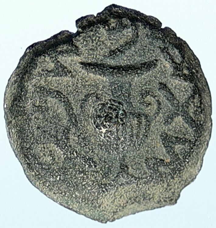 Authentic Ancient JEWISH WAR v ROMANS Yr 2 Historical Old JERUSALEM Coin i107083