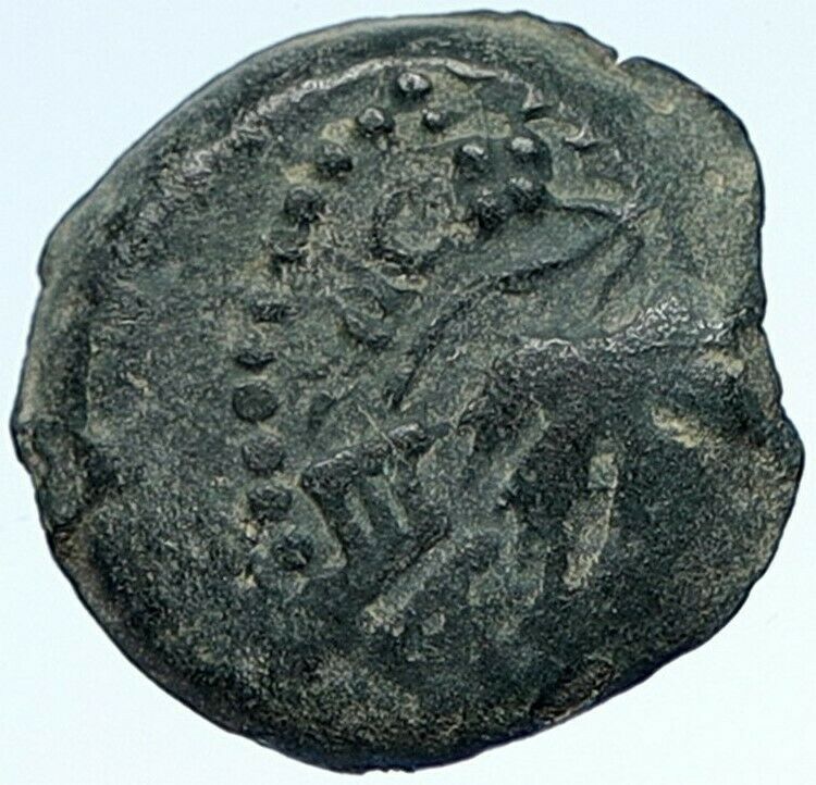 Authentic Ancient JEWISH WAR v ROMANS Yr 2 Historical Old JERUSALEM Coin i107091