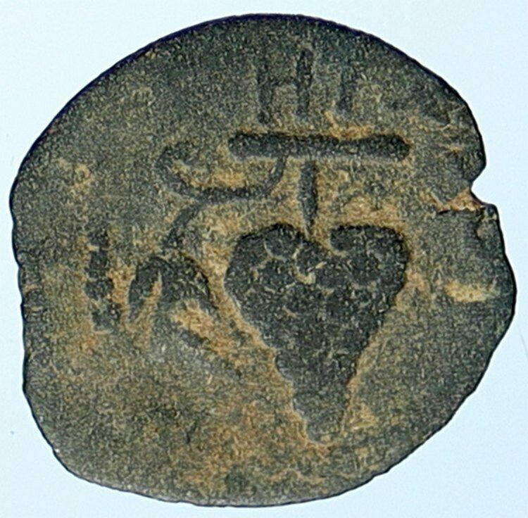 HEROD ARCHELAUS Biblical JERUSALEM Jewish OLD Ancient Greek Coin GRAPES i107052