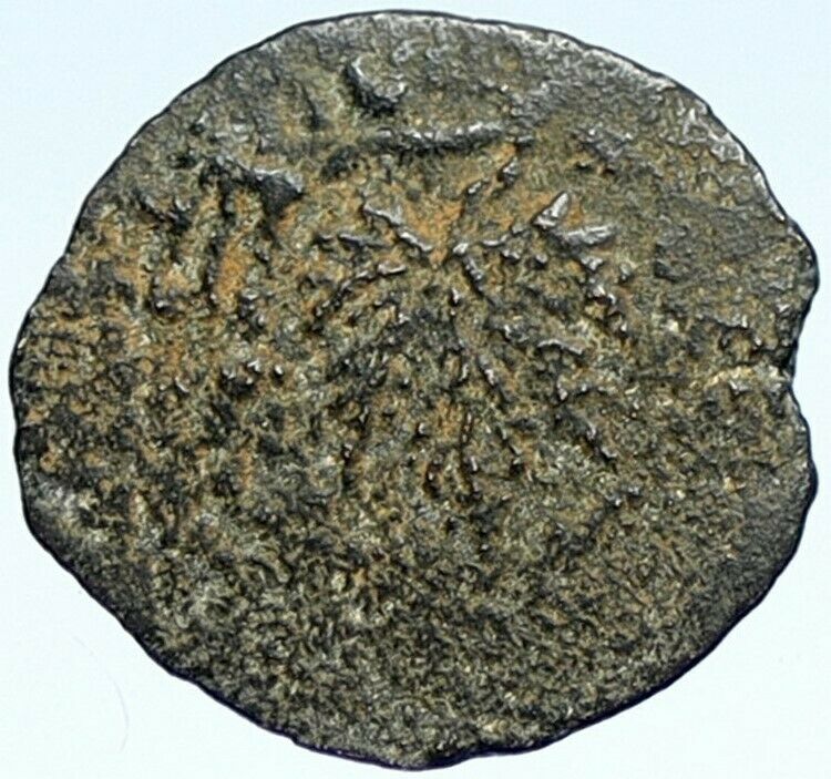 Authentic Ancient JEWISH WAR v ROMANS Yr 2 Historical Old JERUSALEM Coin i107088