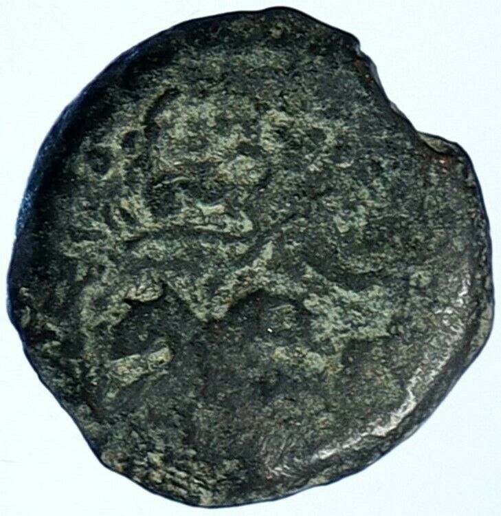 Authentic Ancient JEWISH WAR v ROMANS Yr 2 Historical Old JERUSALEM Coin i107197