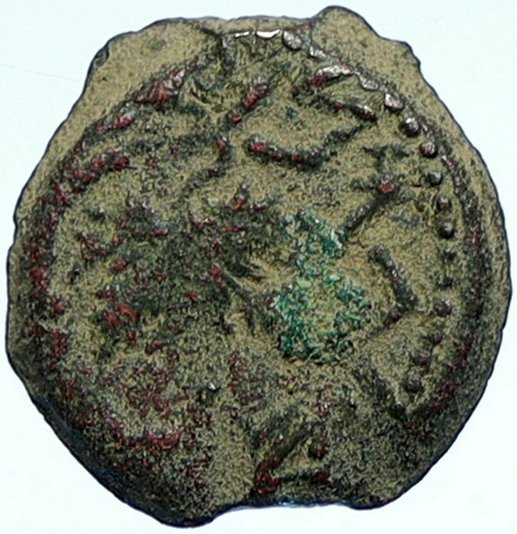 Authentic Ancient JEWISH WAR v ROMANS Yr 2 Historical Old JERUSALEM Coin i107191