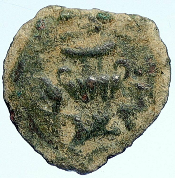 Authentic Ancient JEWISH WAR v ROMANS Yr 2 Historical Old JERUSALEM Coin i107216