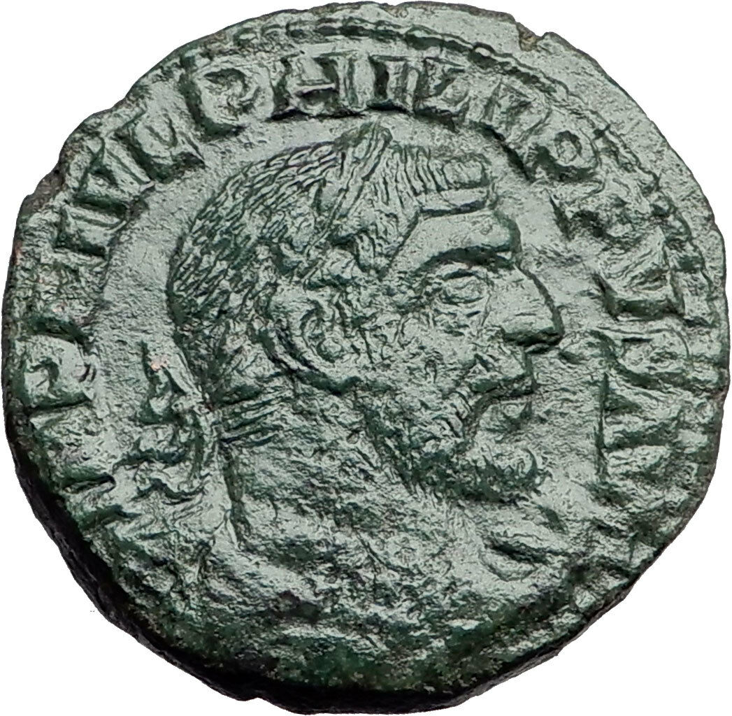 PHILIP I the ARAB -- Viminacium BULL LION Legions Sestertius Roman Coin i57890