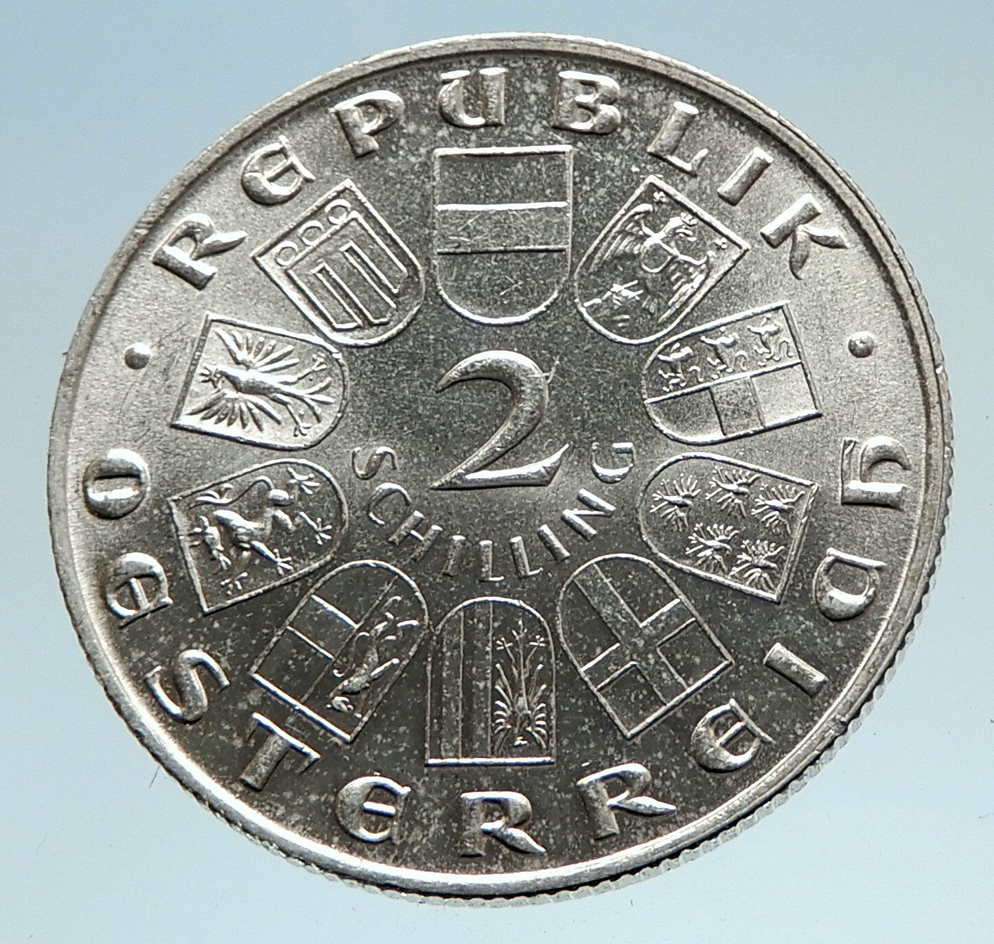 1933 AUSTRIA with Ignaz Seipel Antique Silver 2 Shillings Austrian Coin i74955