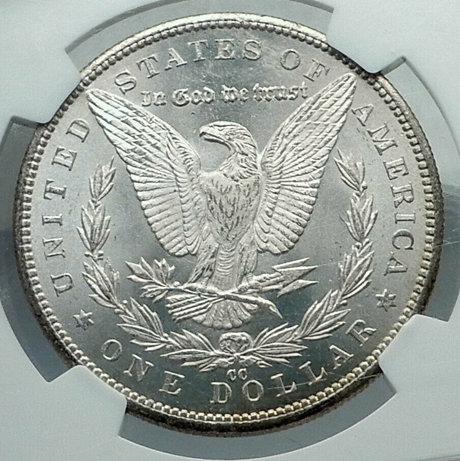 1884 CC UNITED STATES of America SILVER Morgan US Dollar Coin EAGLE NGC i78492