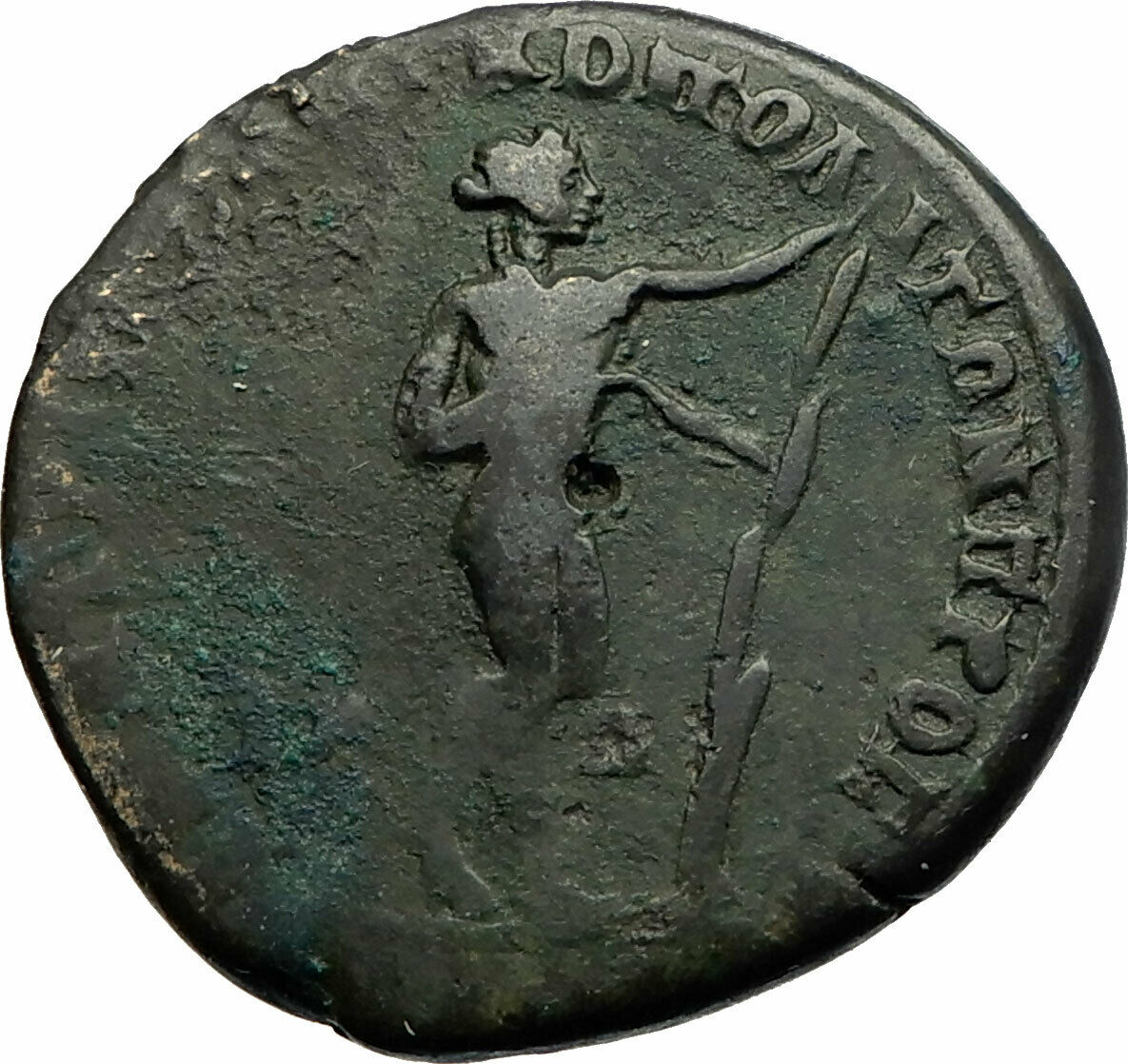 MACRINUS Authentic Ancient 217AD Nicopolis ad Istrum Roman Coin w APOLLO i77161