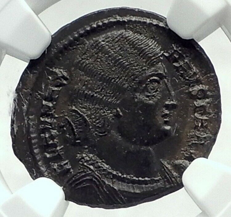 FAUSTA mom to Constantine II and Constantius II Ancient Roman Coin NGC i79645