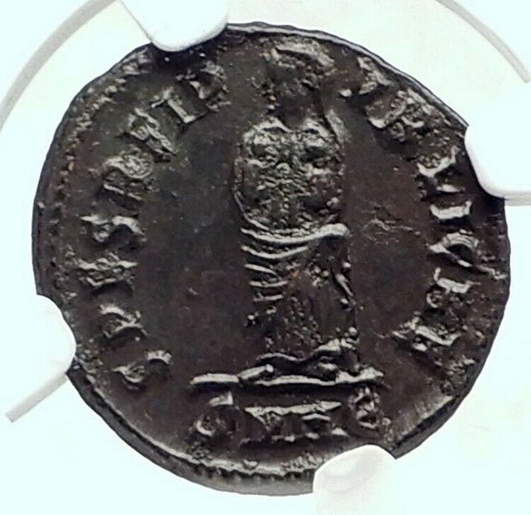 FAUSTA mom to Constantine II and Constantius II Ancient Roman Coin NGC i79645