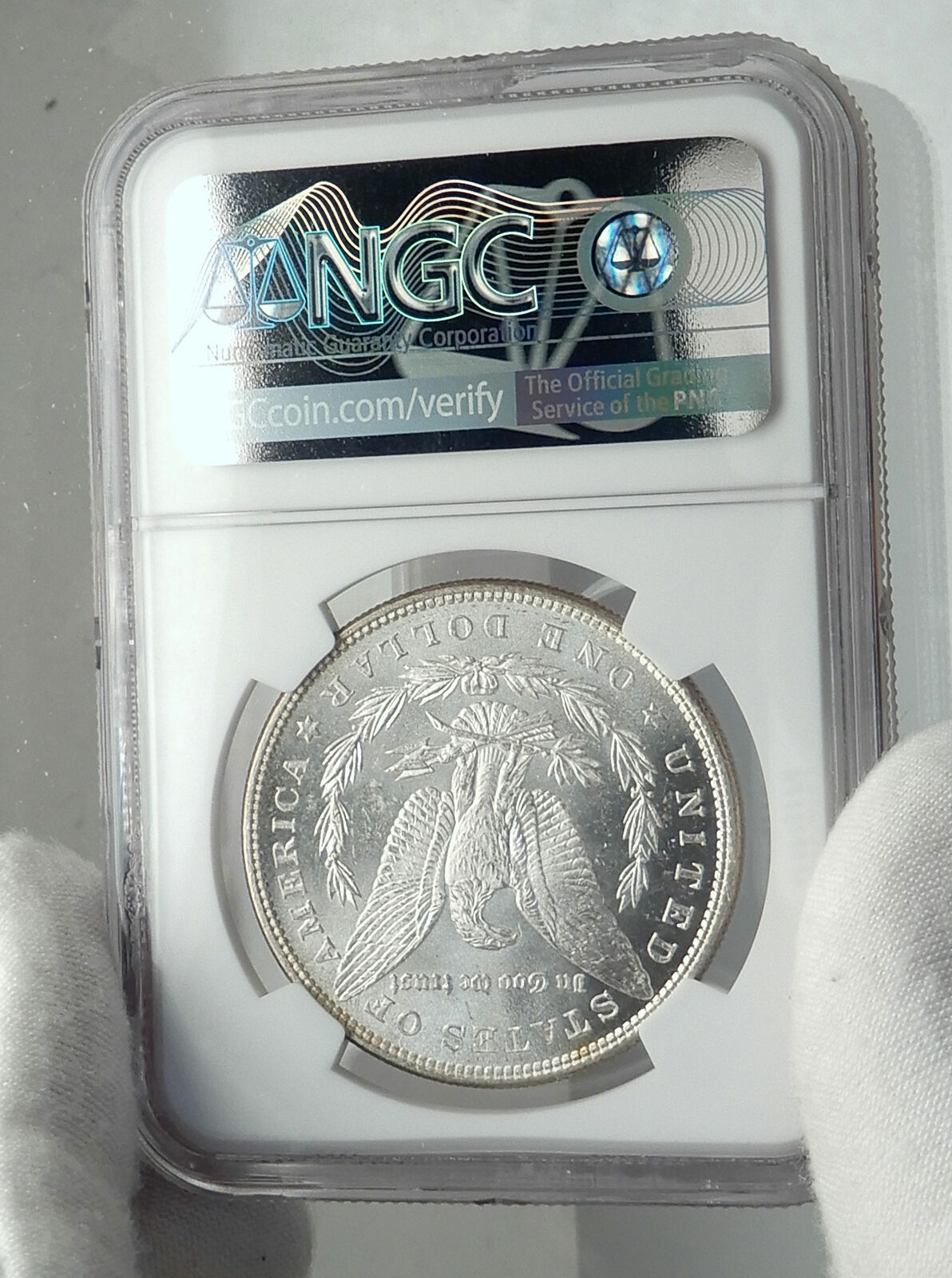 1885 UNITED STATES of America SILVER Morgan US Dollar Coin EAGLE NGC MS i79615