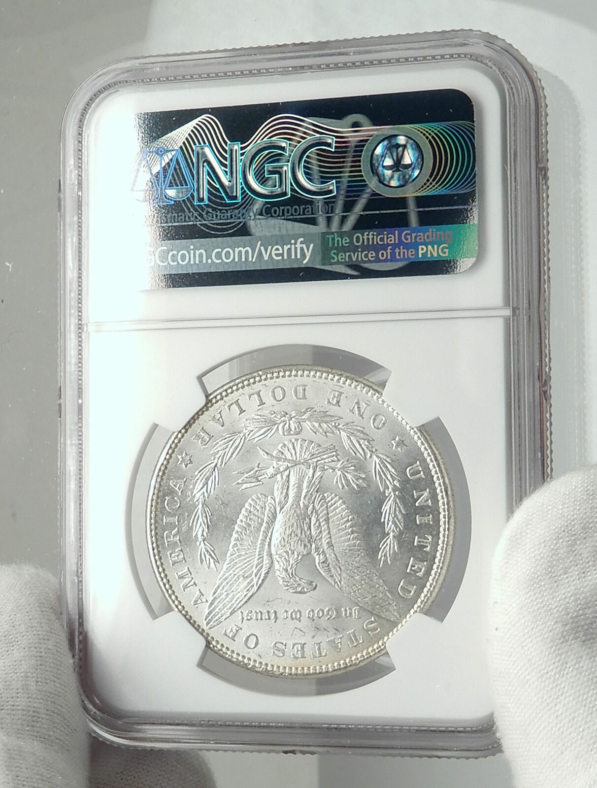 1886 UNITED STATES of America SILVER Morgan US Dollar Coin EAGLE NGC i79837