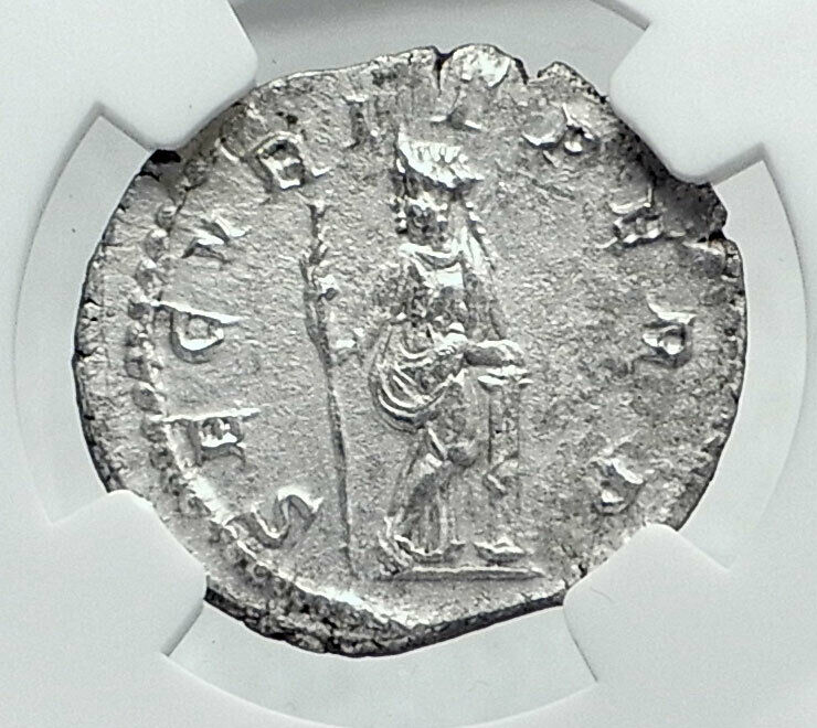 GORDIAN III Authentic Ancient 243AD Rome Silver Roman Coin SECURITAS NGC i81394