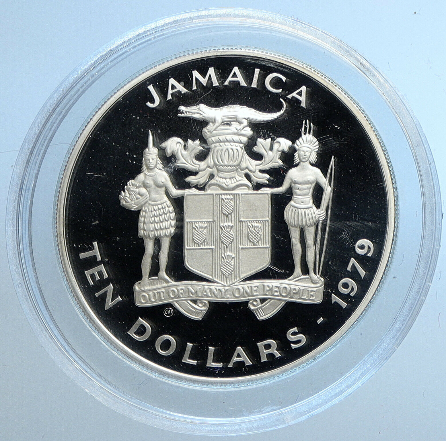 1979 JAMAICA Year of the CHILD Cricket Old Vintage PROOF SILVER $10 Coin i109744