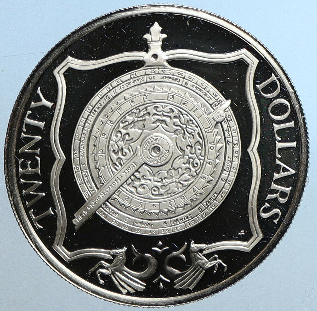 1985 British Virgin Islands Treasure NOCTURNAL Proof Silver $20 Coin i109765