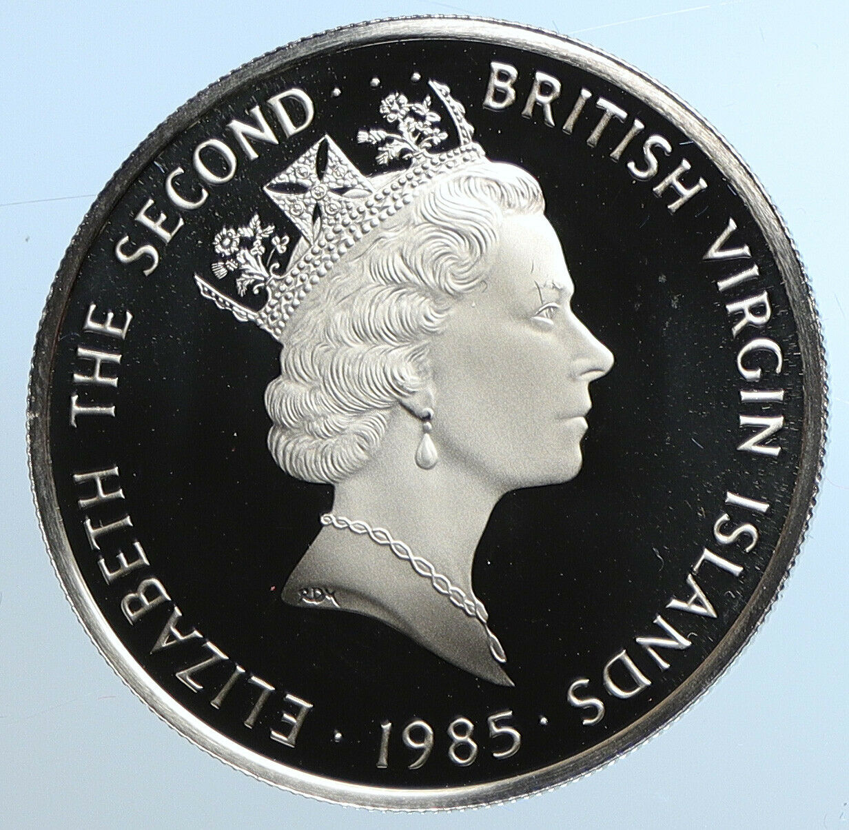 1985 British Virgin Islands Treasure NOCTURNAL Proof Silver $20 Coin i109765