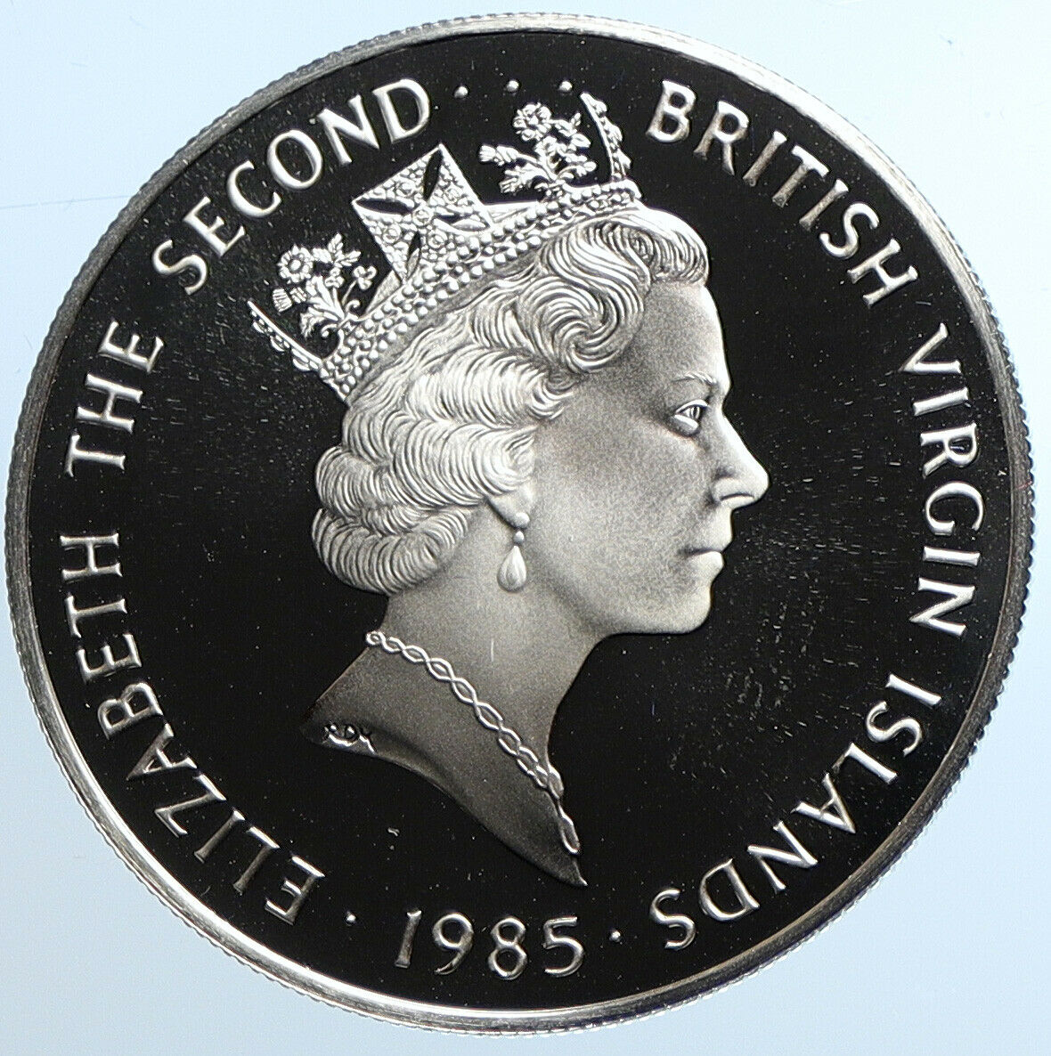 1985 British Virgin Islands Treasure RELIGIOUS Proof Silver $20 Coin i109771