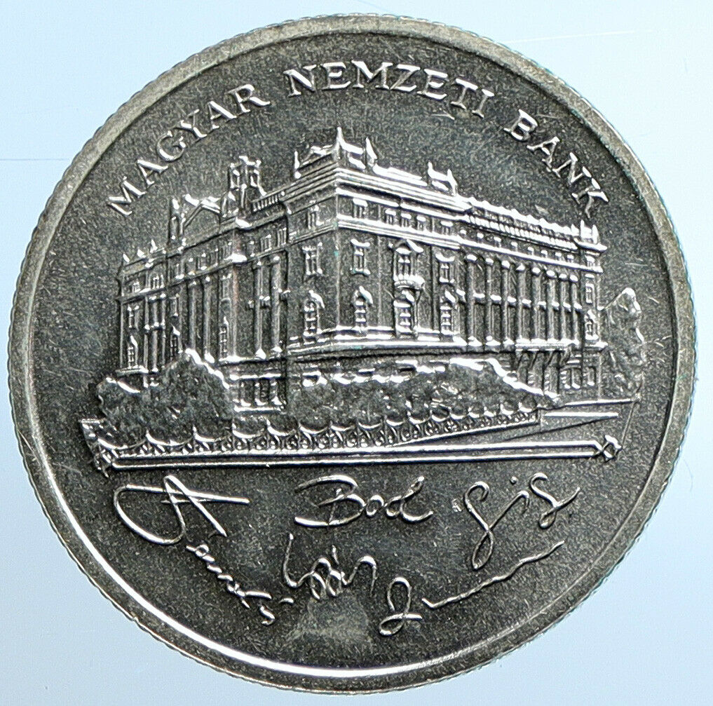 1992 HUNGARY National Bank Ersebet Bridge Proof Silver 200 Forint Coin i109852