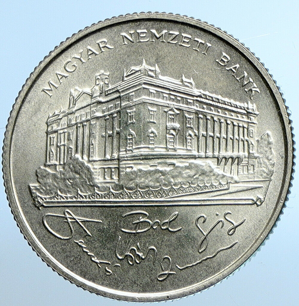 1992 HUNGARY National Bank Ersebet Bridge Proof Silver 200 Forint Coin i109855