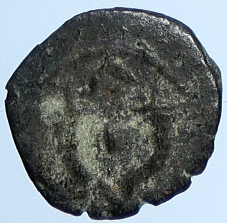 JUDAH ARISTOBULUS I JEWISH 104BC Jerusalem Widow's Mite Coin Hendin 1143 i110638