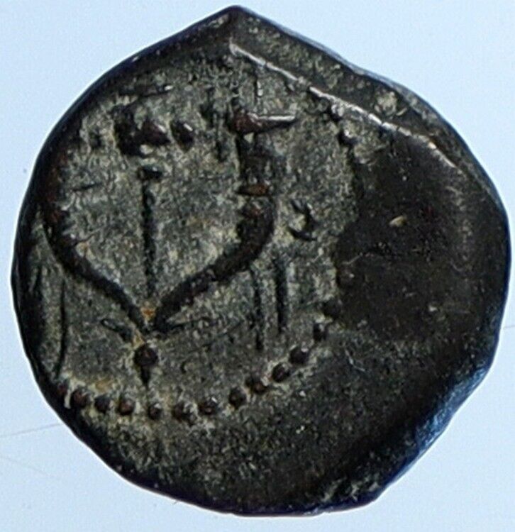 JOHN HYRCANUS Jerusalem Biblical OLD Jewish Widows Mite Hendin 1139 Coin i110652