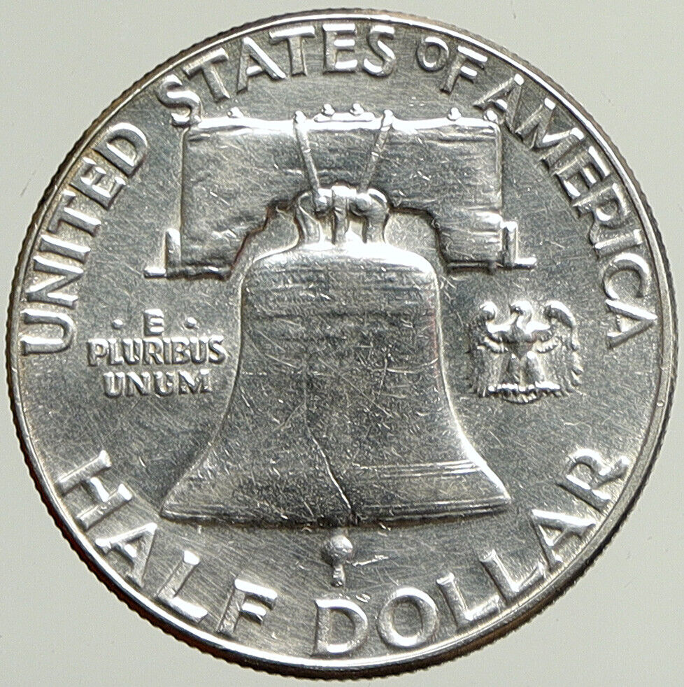 1961 P US Benjamin Franklin VINTAGE Silver Half Dollar Coin LIBERTY BELL i113368