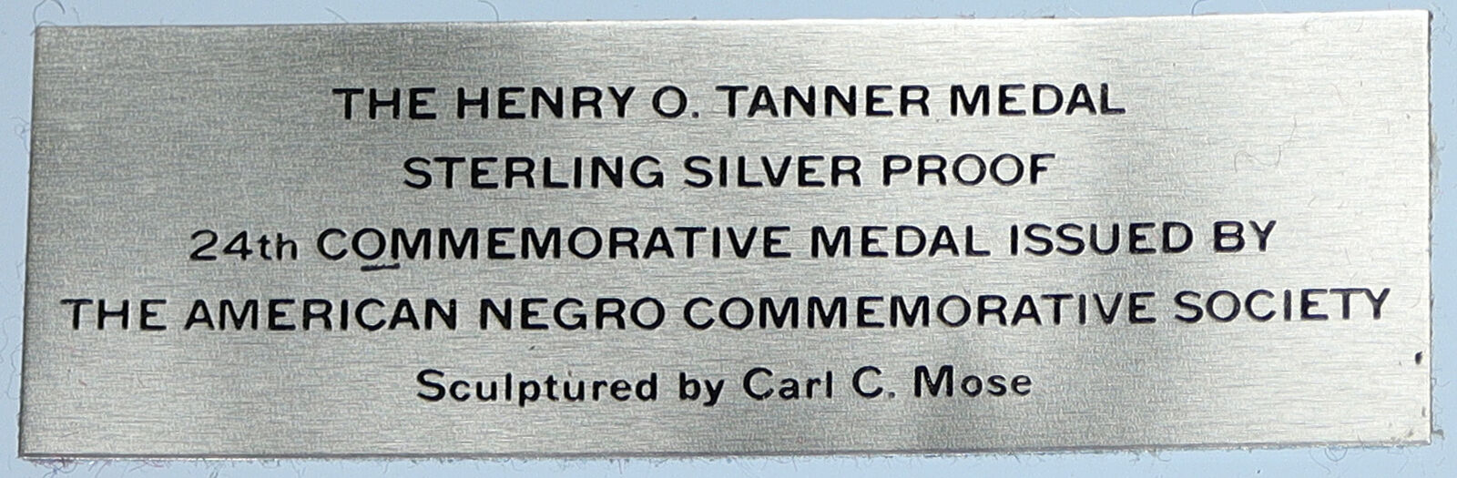 1970 US USA Franklin Mint ARTIST HENRY O. TANNER Old Proof Silver Medal i113023