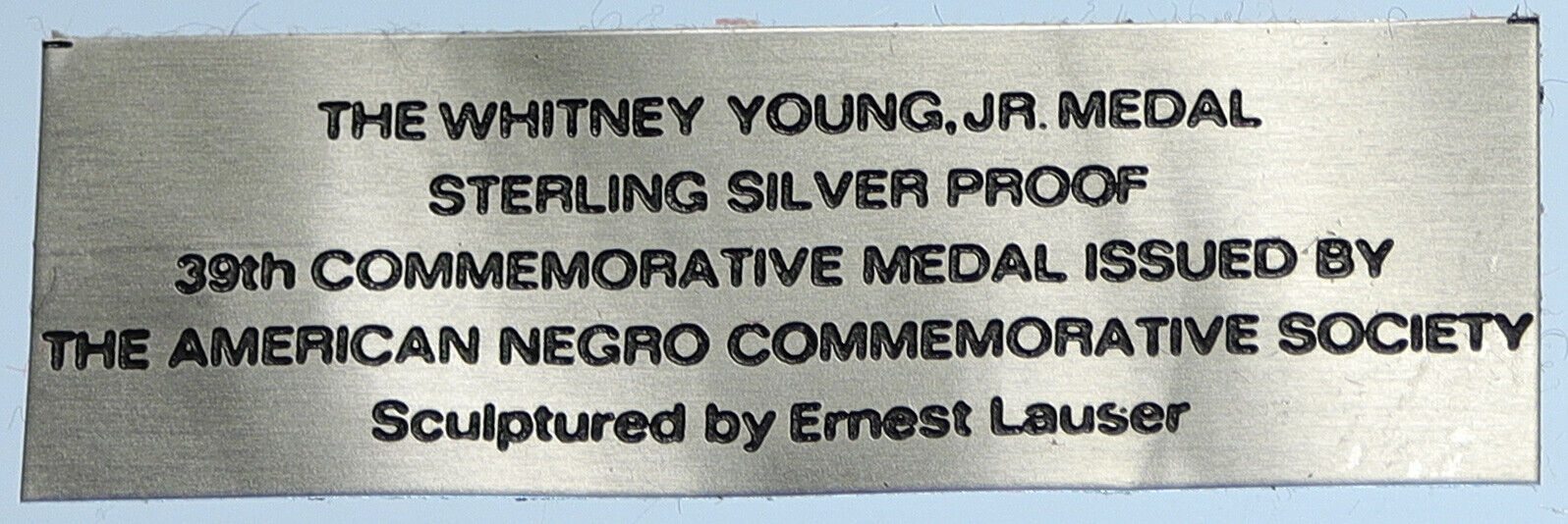 1971 US Franklin Mint CIVIL RIGHTS WHITNEY YOUNG, JR Proof Silver Medal i113038