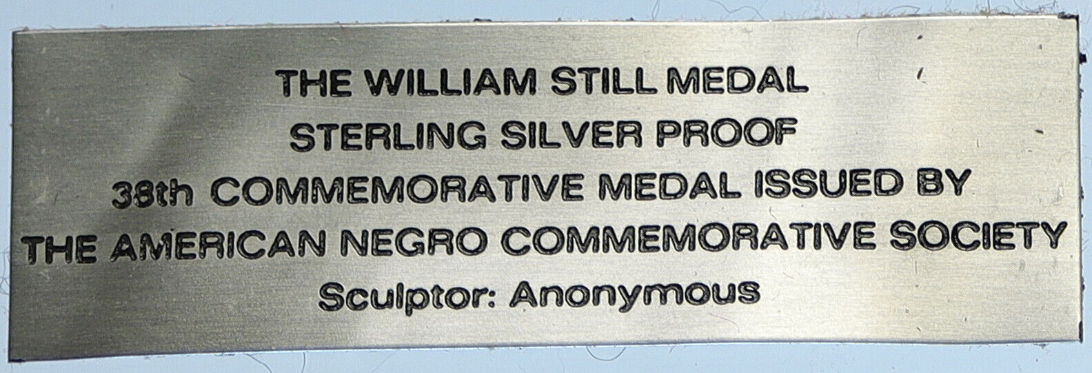 1971 US UNDERGROUND RAILROAD Conductor WILLIAM STILL Proof Silver Medal i113037