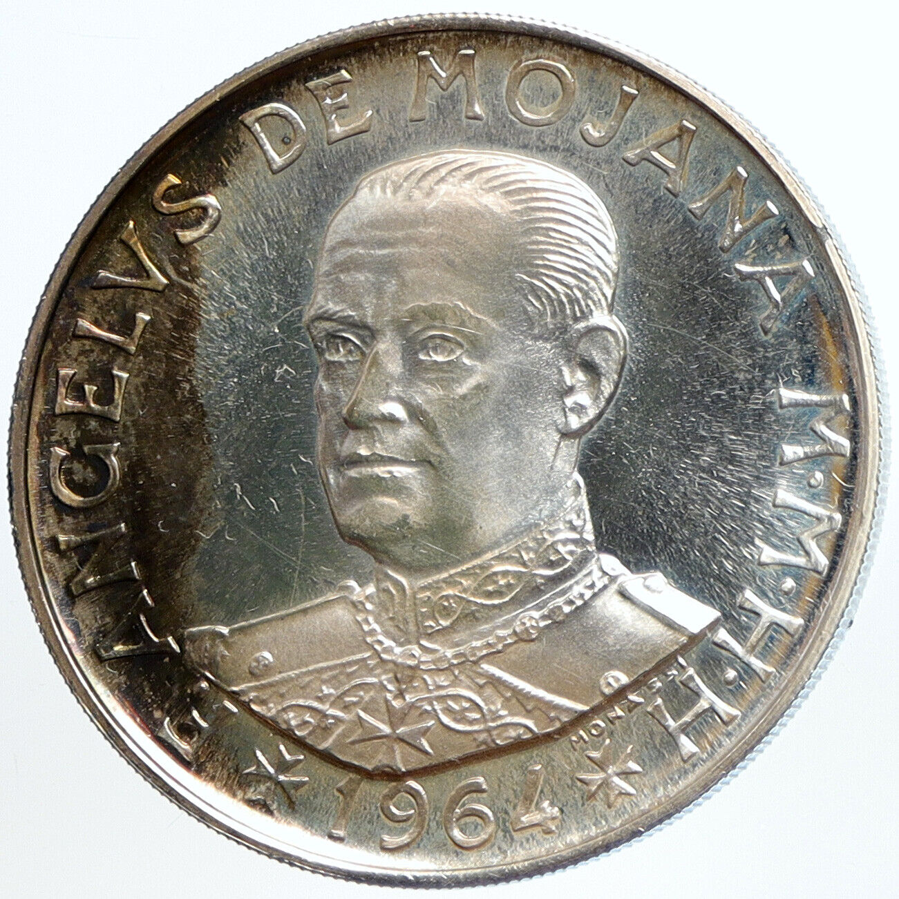 1964 ORDER OF MALTA Knights Grand Master MOJANA Old Proof Silver Coin i113421
