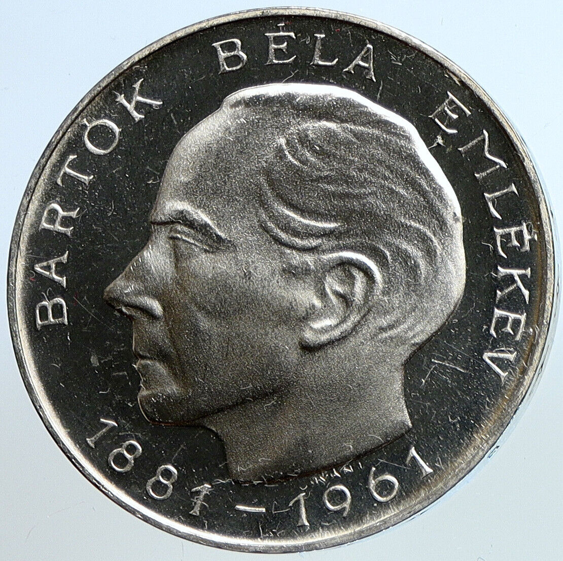 1961 HUNGARY Music OPERA Antique Bela Bartok Proof Silver 50 Forint Coin i113408