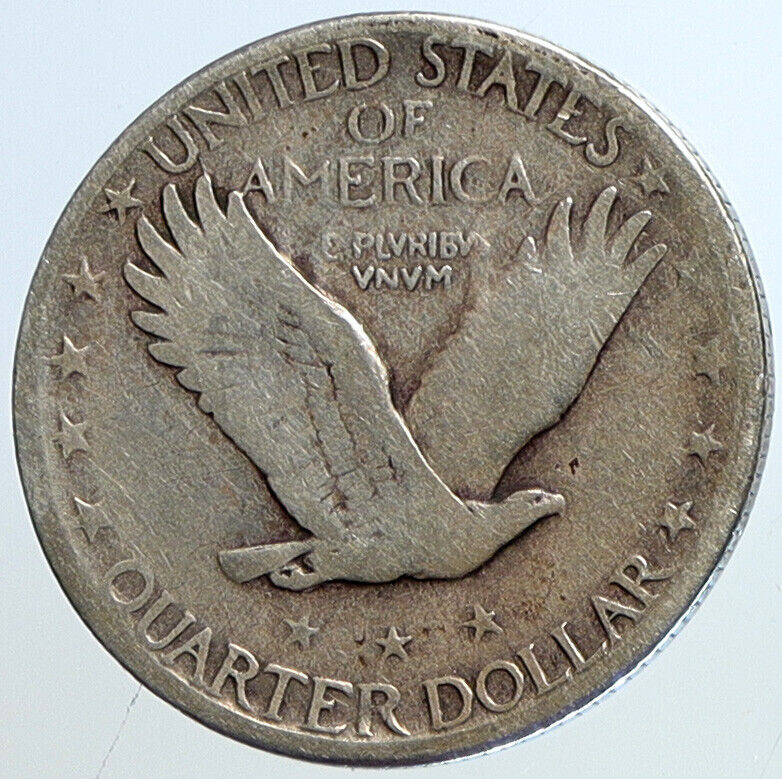 1926 UNITED STATES Standing Liberty Silver Quarter Dollar 25 Cent Coin i113414