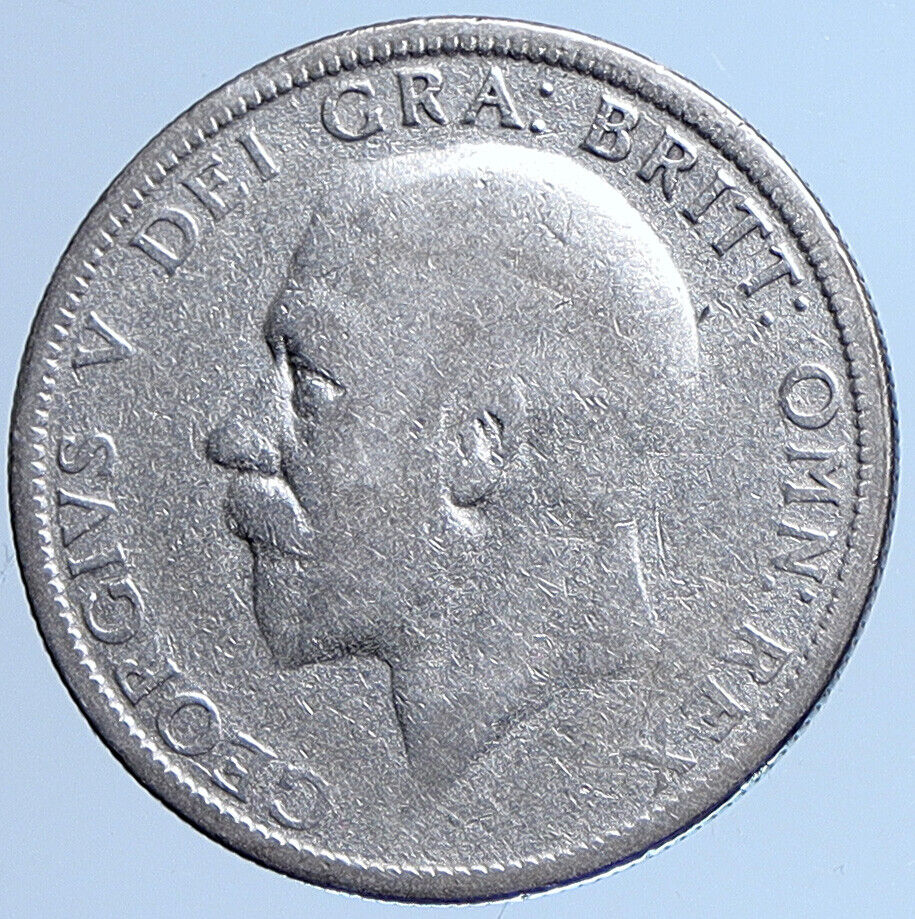 1930 United Kingdom Great Britain GEORGE V Silver Florin 2 Shilling Coin i113603