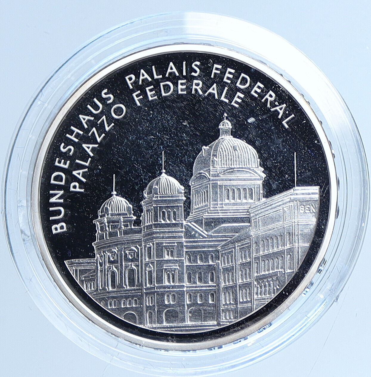 2006 Switzerland SWISS FEDERAL PALACE Old Proof Silver 20 Francs Coin i113532
