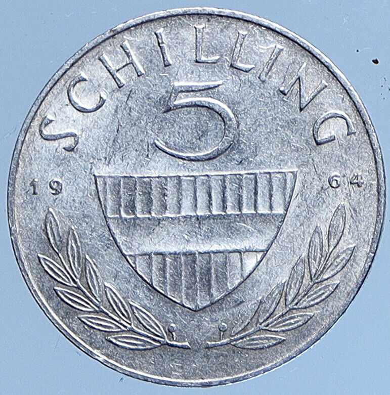 1964 AUSTRIA Spanish HORSE RIDER Vintage Silver 5 Shilling Austrian Coin i114001