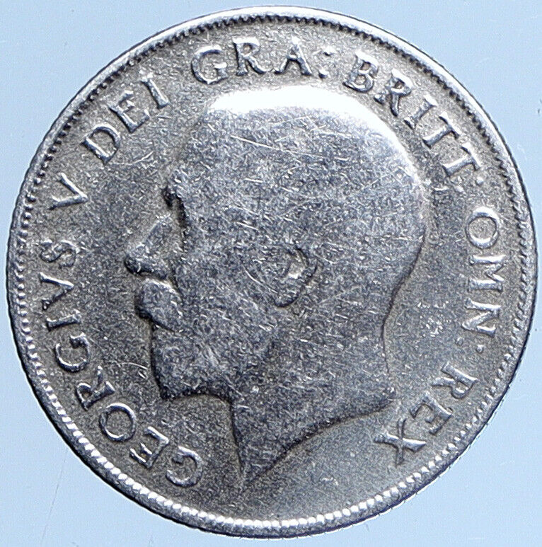 1922 United Kingdom UK Great Britain GEORGE V Lion Silver Shilling Coin i114011