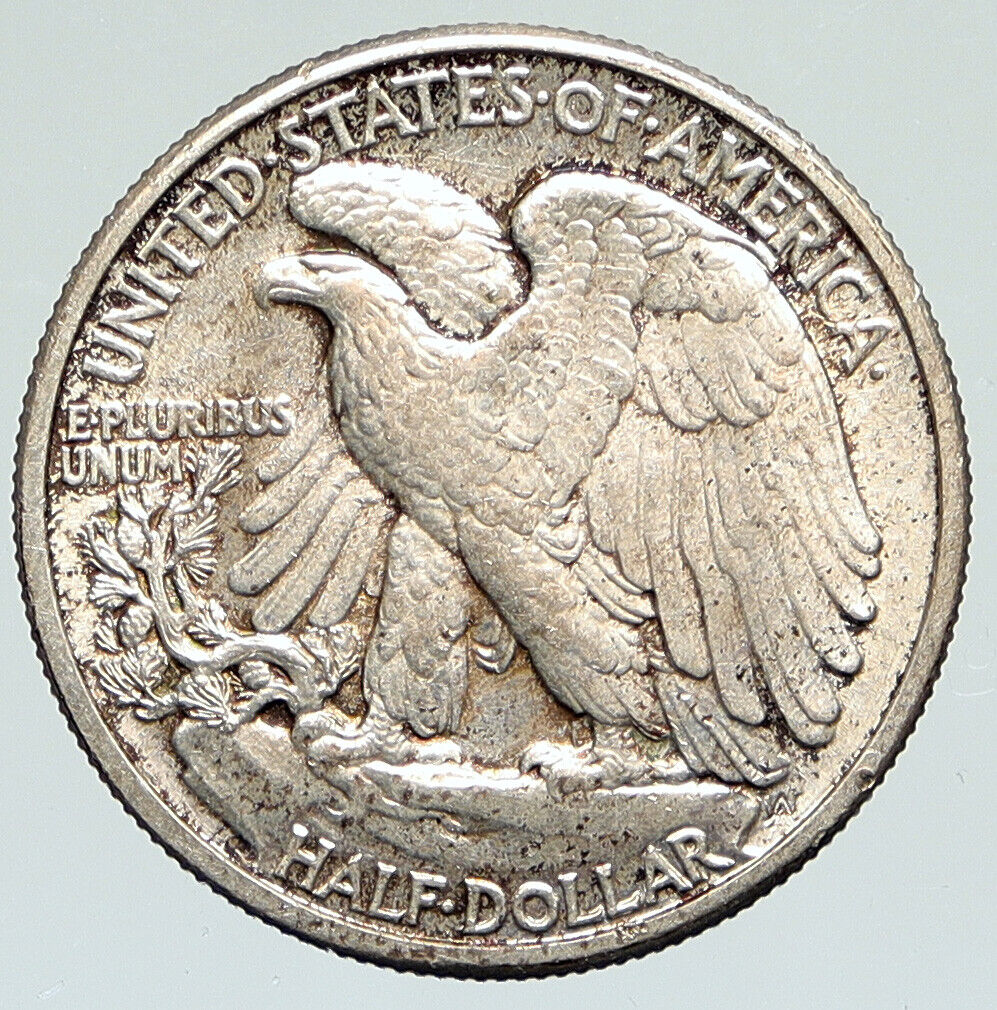 1942 P UNITED STATES US Silver WALKING LIBERTY Half Dollar Coin w EAGLE i112215