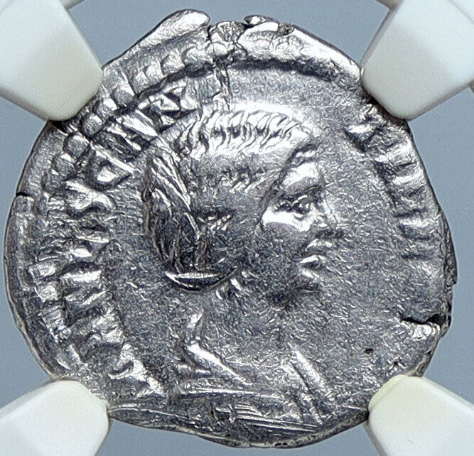 MANLIA SCANTILLA wife of Didius Julianus 193AD Silver Roman Coin NGC VF i59096