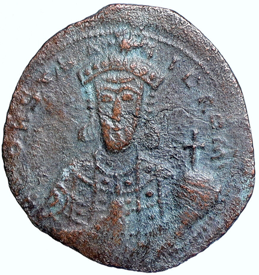 CONSTANTINE VII Ancient Authentic 913-959AD OLD Byzantine Follis Coin i114018