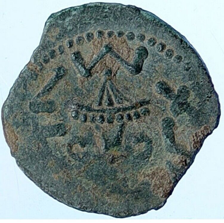 Authentic JEWISH WAR v ROMAN 68AD Yr3 JERUSALEM Coin AMPHORA Hendin 1363 i114347