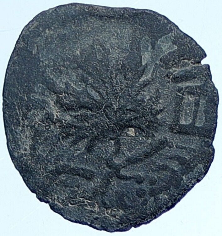 Authentic JEWISH WAR v ROMAN 68AD Yr3 JERUSALEM Coin AMPHORA Hendin 1363 i114349