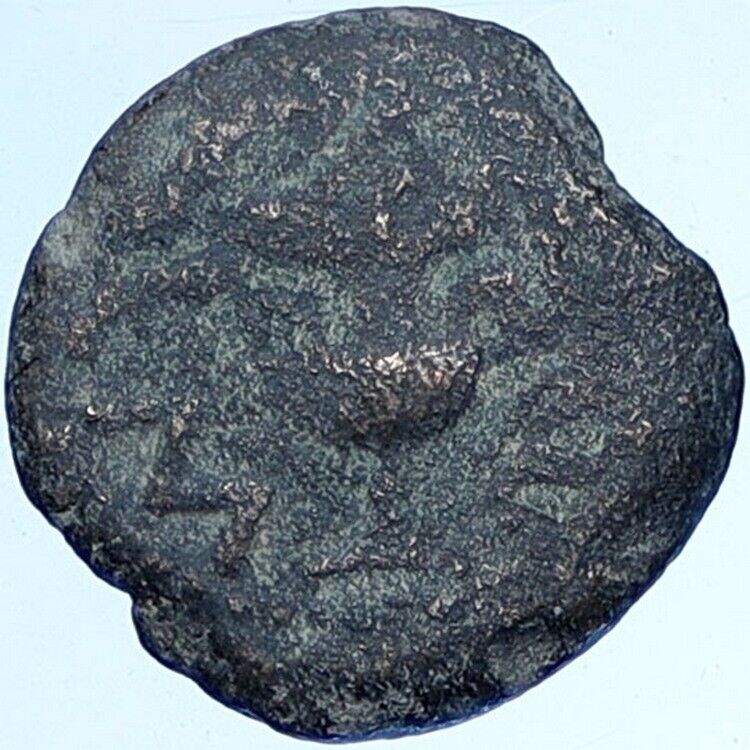 Authentic JEWISH WAR v ROMAN 68AD Yr3 JERUSALEM Coin AMPHORA Hendin 1363 i114346