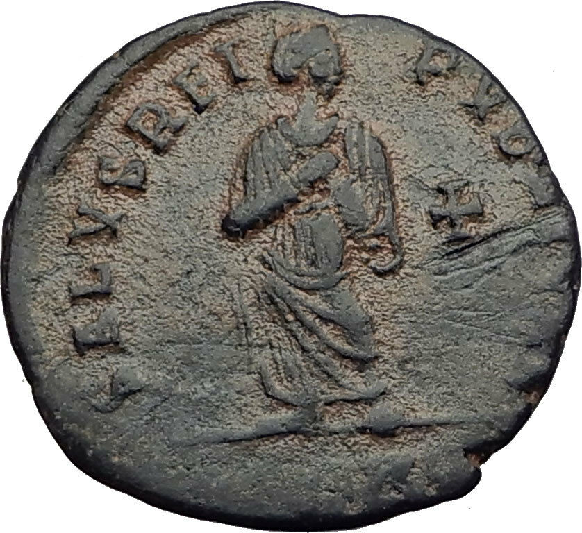 AELIA FLACILLA Theodosius I wife 383AD Authentic Ancient Roman Coin CROSS i63285